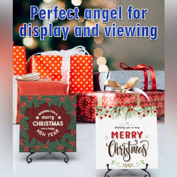 New in box package of 10 iron display stands 4 inch height. - Picture 6 of 7